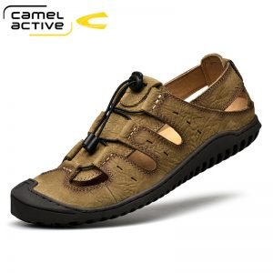 Leather Sandals Men Outdoor Hiking  Water Shoes Male Beach Sandals