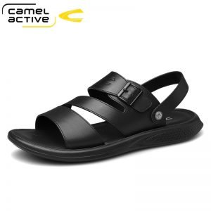 Genuine Leather Sandals Men Summer Shoes Lightweight Comfort Men Beach Sandals